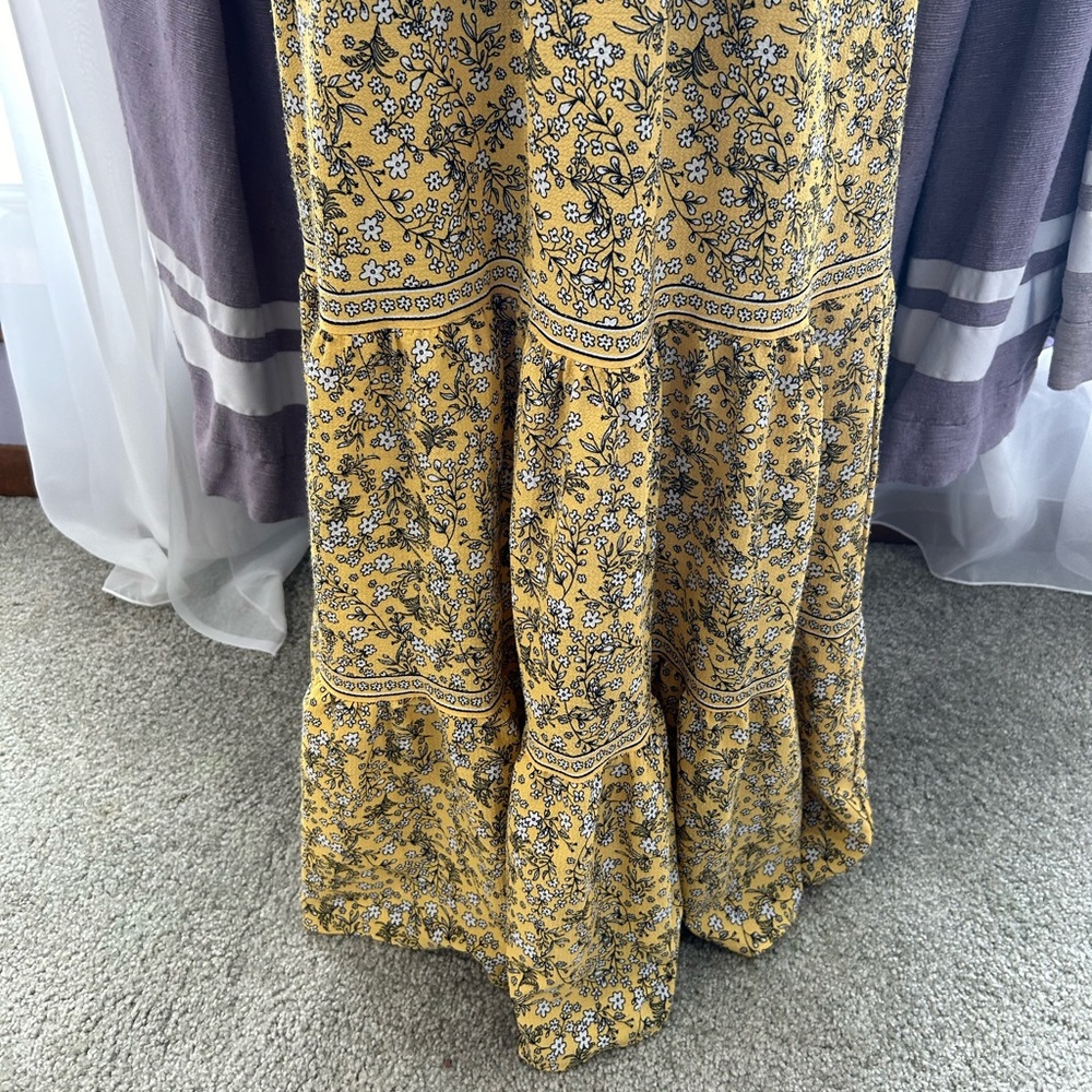 Max Studio Yellow Floral Maxi Dress - Picture 9 of 9